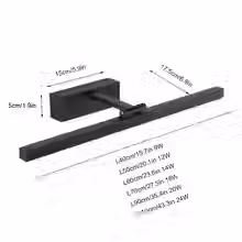 Thumbnail: Modern Wall Lamp Led mirror light bathroom Wall Light waterproof Cosmetic Mirror