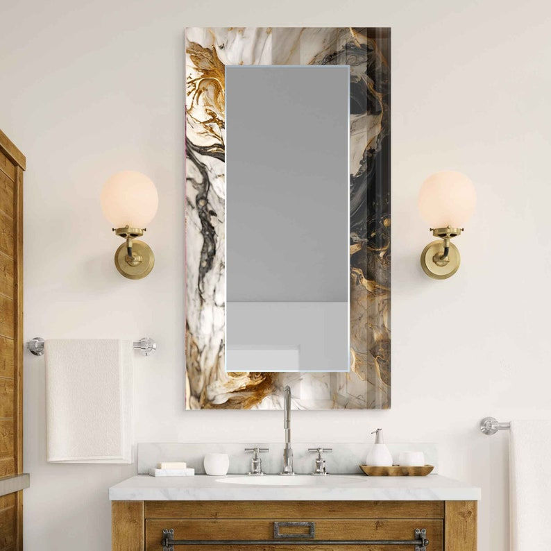 Thumbnail: Mirror Wall Decor, Mirror for Bathroom, Entryway Hallway Mirror, Luxury Home Dec