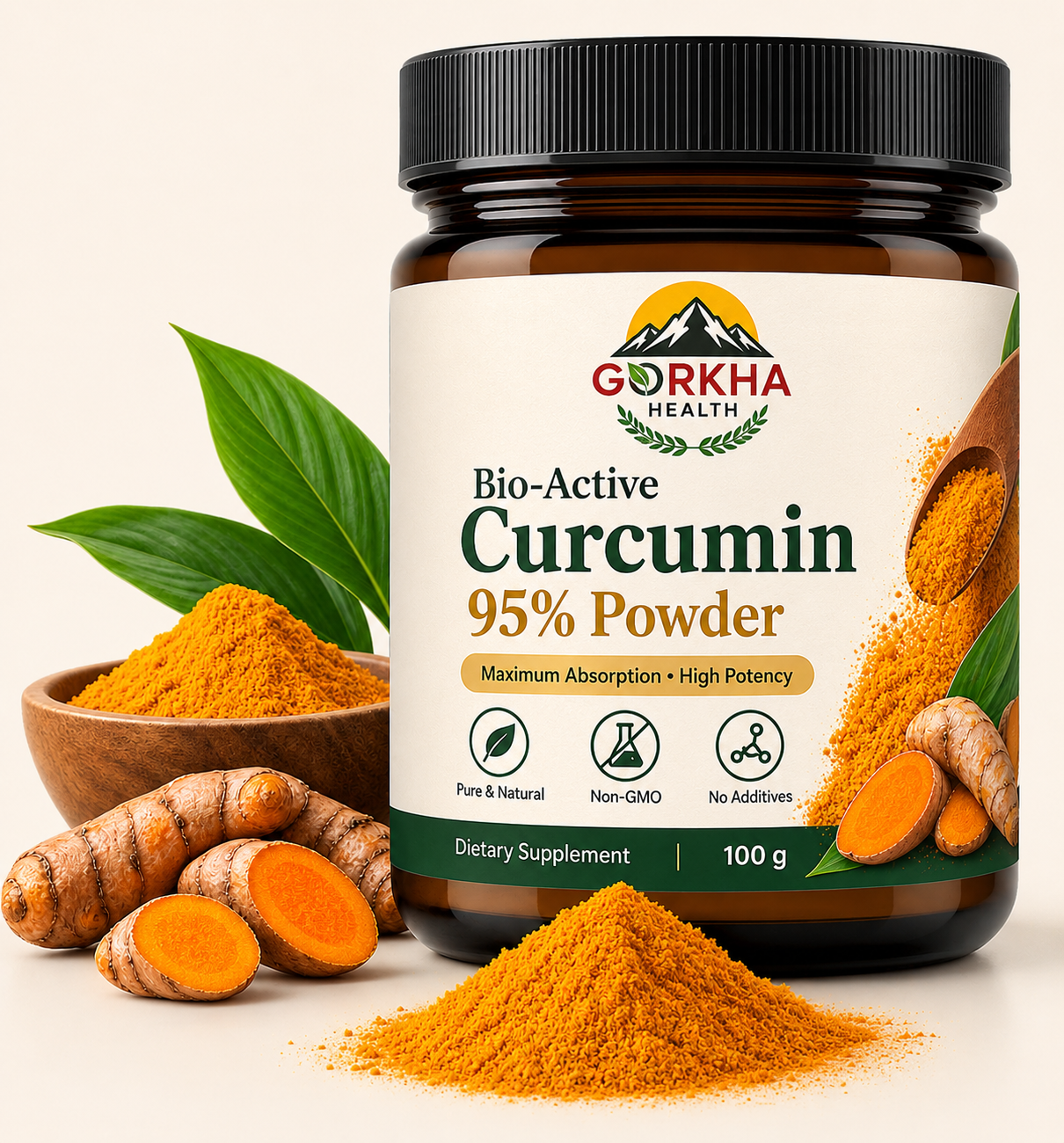 Bio-Active Curcumin 95% Powder – 100 g