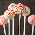 Cake pops with sprinkles