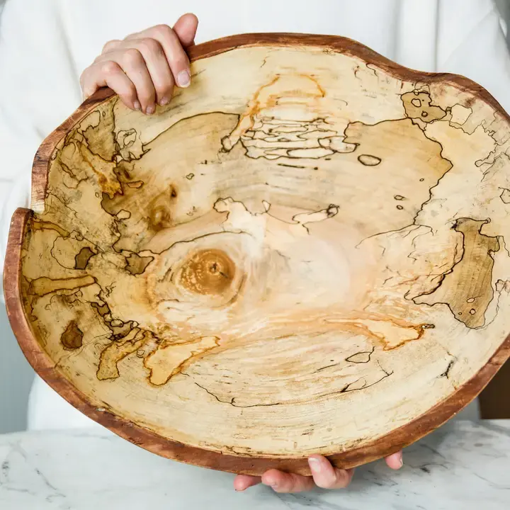 Peterman - Spalted Maple Bowl - 15" Oval