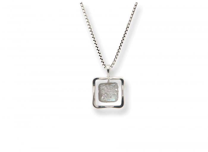 Ed Levin - "Zenith" Pendant - Sterling Silver & Pearl