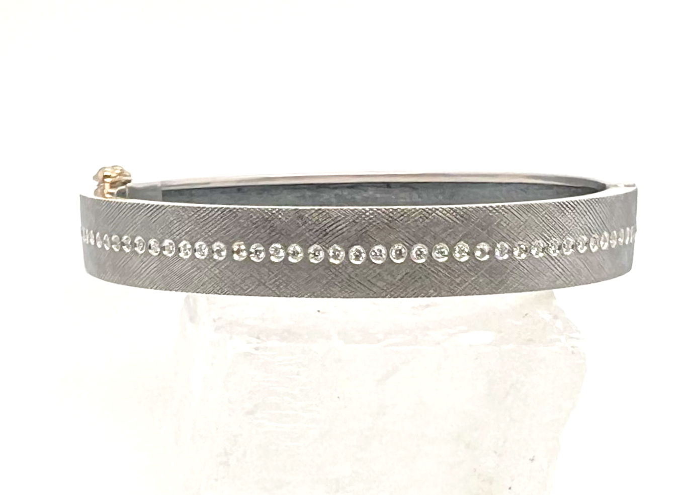 Rene Escobar - "Adam" 8MM Bracelet in Sterling Silver & Diamonds
