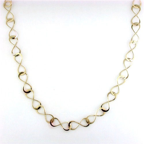 Tom Kruskal -"Infinity" Link Chain Necklace - 14kt Gold