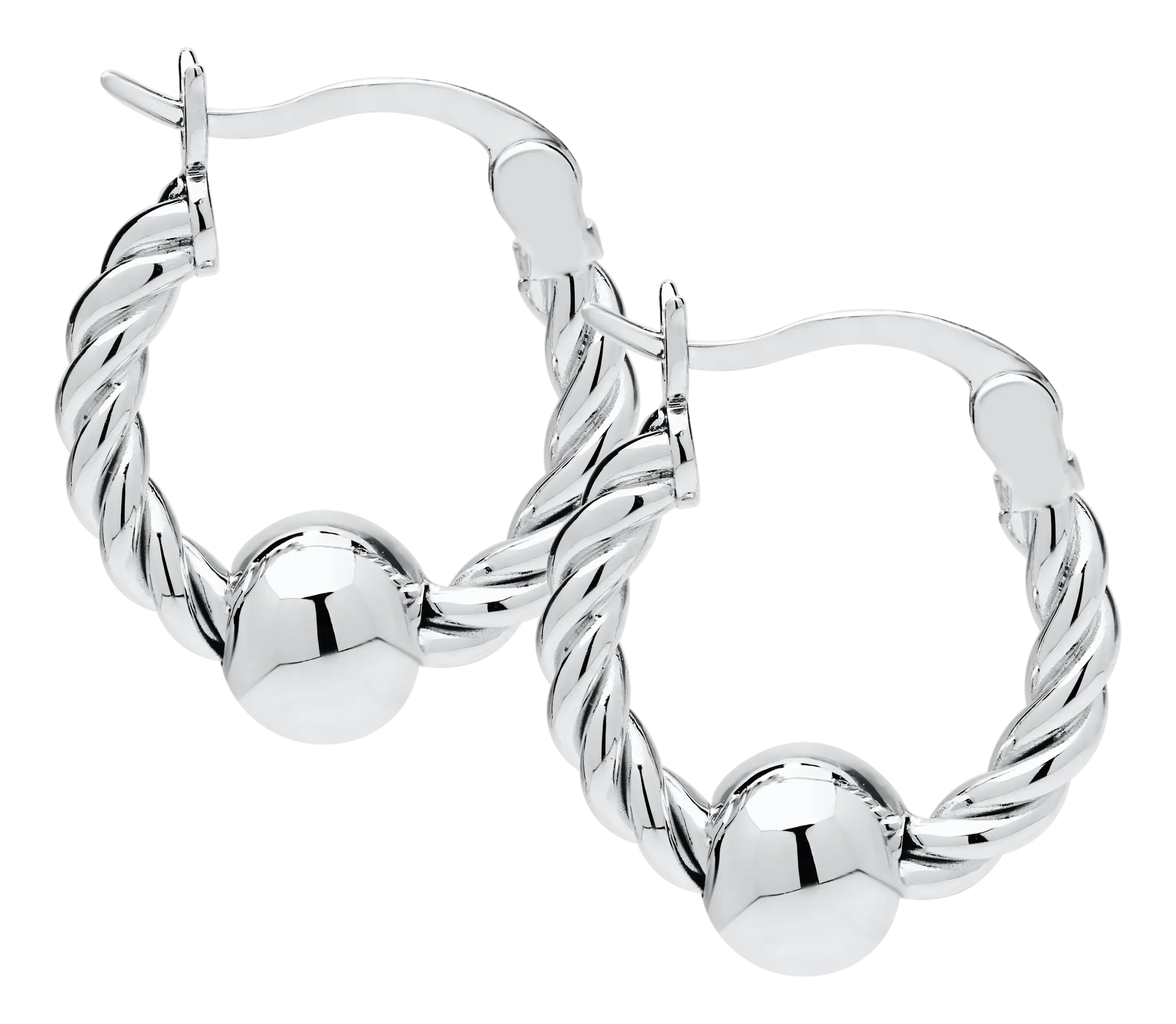 Cape Cod Jewelry -15MM Sterling Silver Twist Wire Earrings