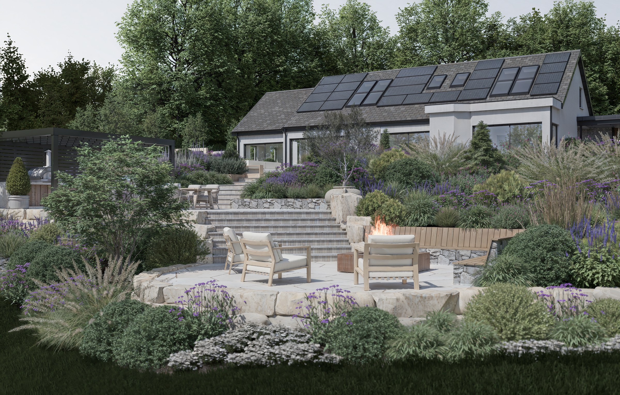 Clonakilty garden design visualization