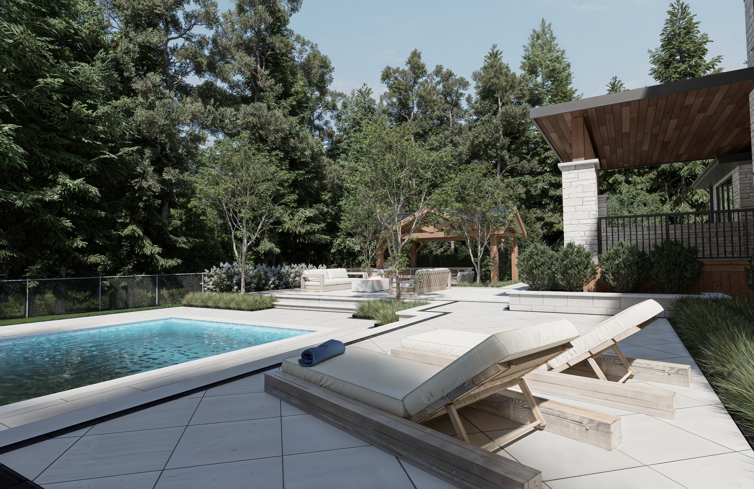 Redcastle garden design visualization