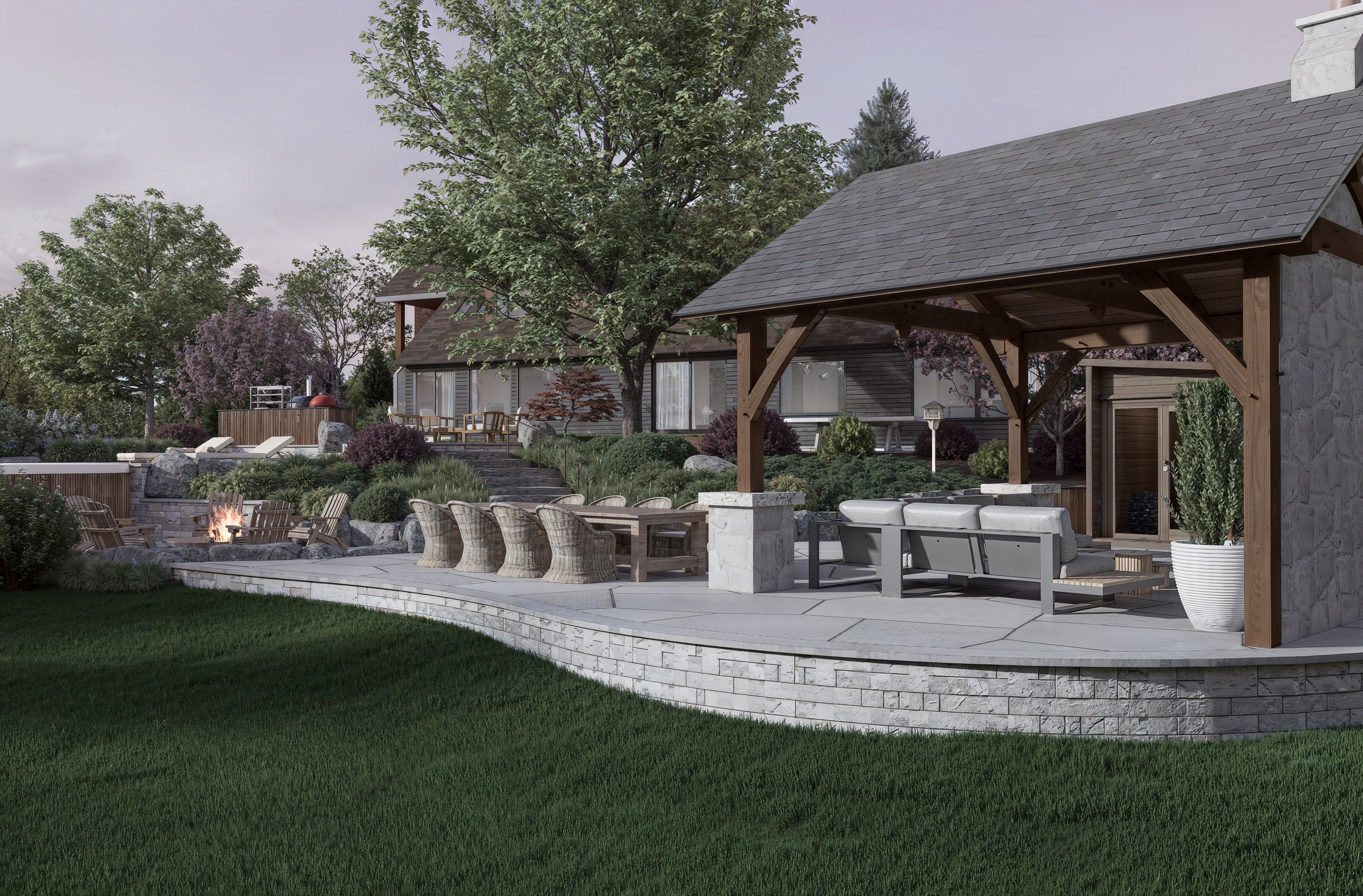 The Clearing garden design visualization