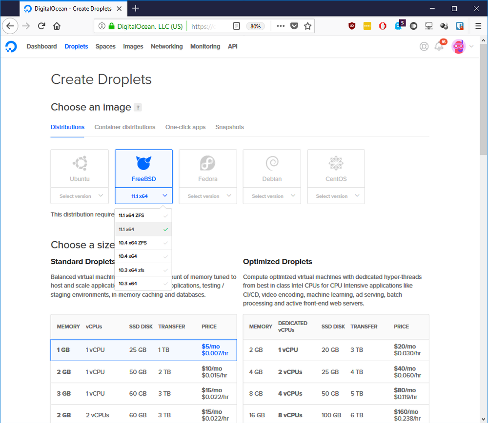 Running FreeNAS on a DigitalOcean Droplet