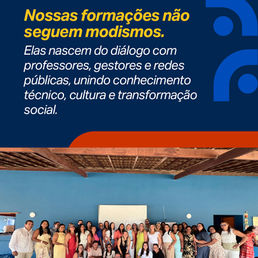 Instituto Educa+ fortalece a educação pública por meio da formação continuada e da valorização dos territórios
