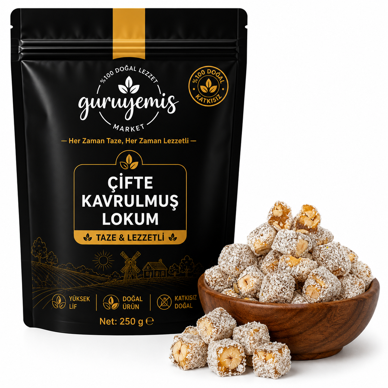 Çifte Kavrulmuş Lokum
