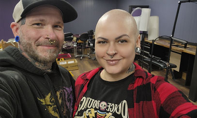 Chris Cox and Cancer Survivor Kipper Cox