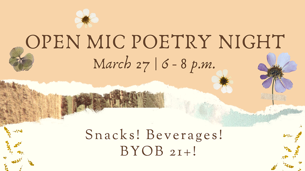 Open Mic at Firefly Bookstore in Kutztown, PA!