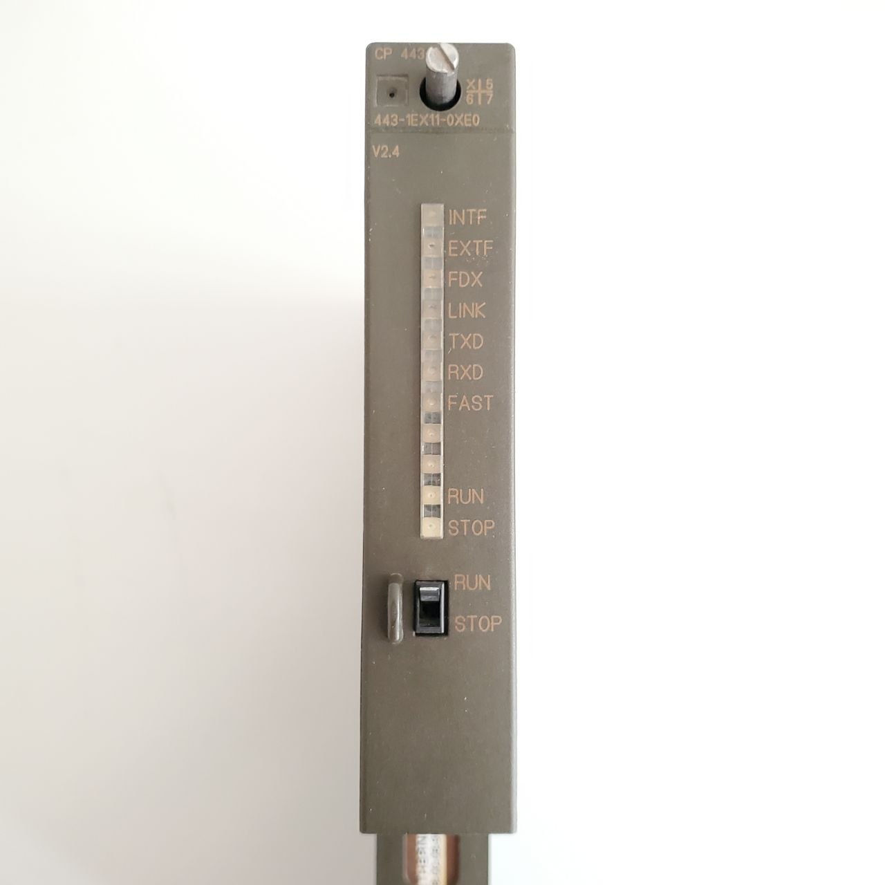 Siemens 6GK7443-1EX11-0XE0 CP443-1 Ethernet Comm Processor Module, rusty, tested