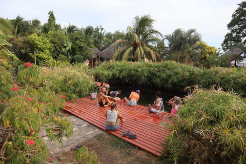 Relaxation deck at retreat venue in Nicaragua