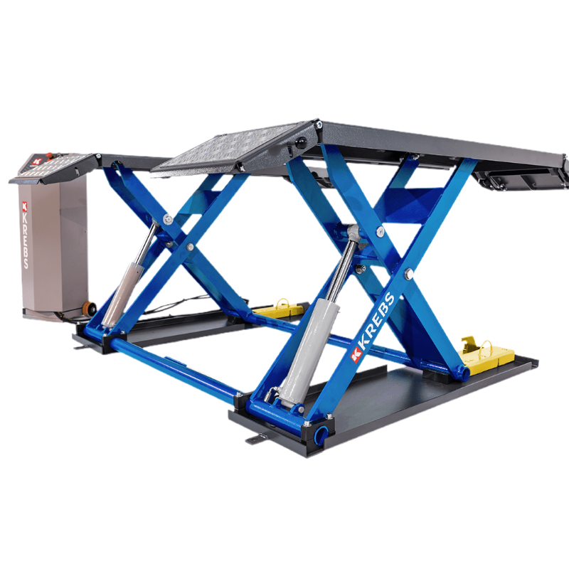 KREBS tell6000 11853002 6000lb Mid-Rise Scissor Lift , Blue