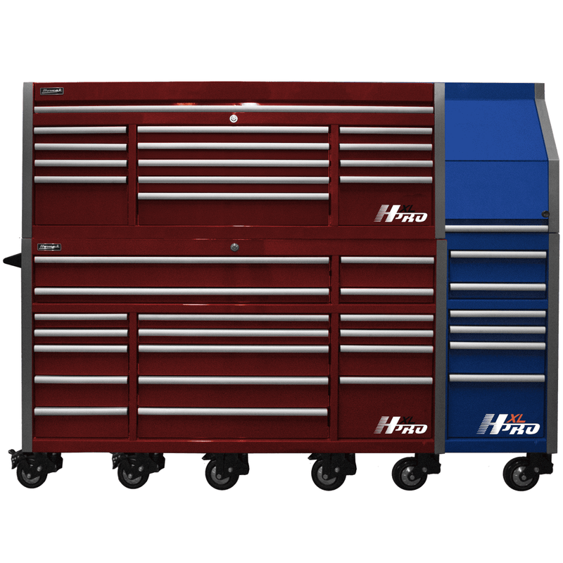 Homak | 72" Big Dawg HXL Pro Series Roller Cabinet with Stainless Steel Top