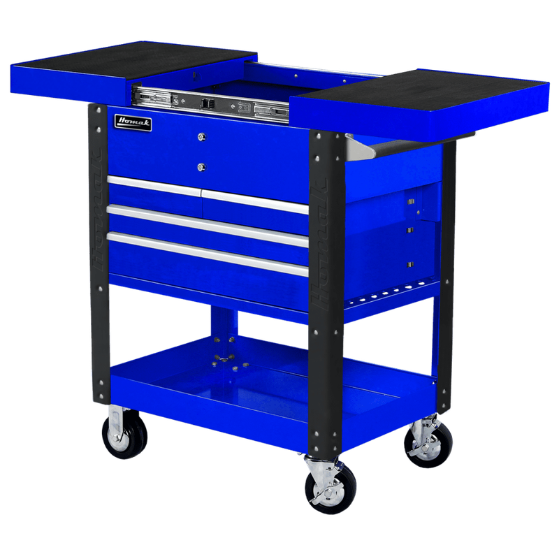 Homak | 35" Pro Series 4 Drawer Slide Top Service Cart