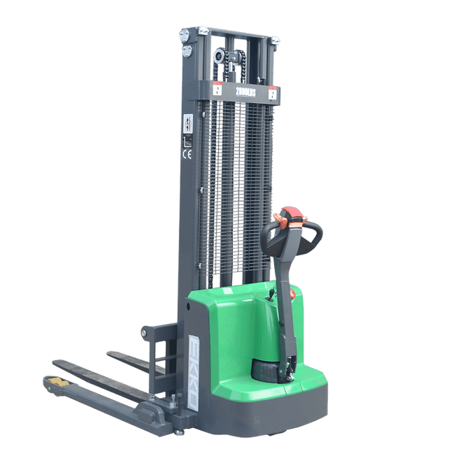 EKKO EB13ES-LI Full Powered Straddle Stacker 2800 lb Cap., 119" Height SIDE SHIFT