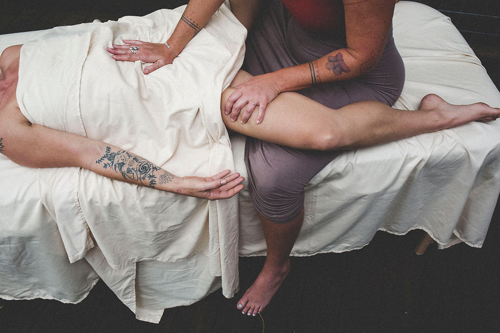 package: two abdominal massages + a yoni massage