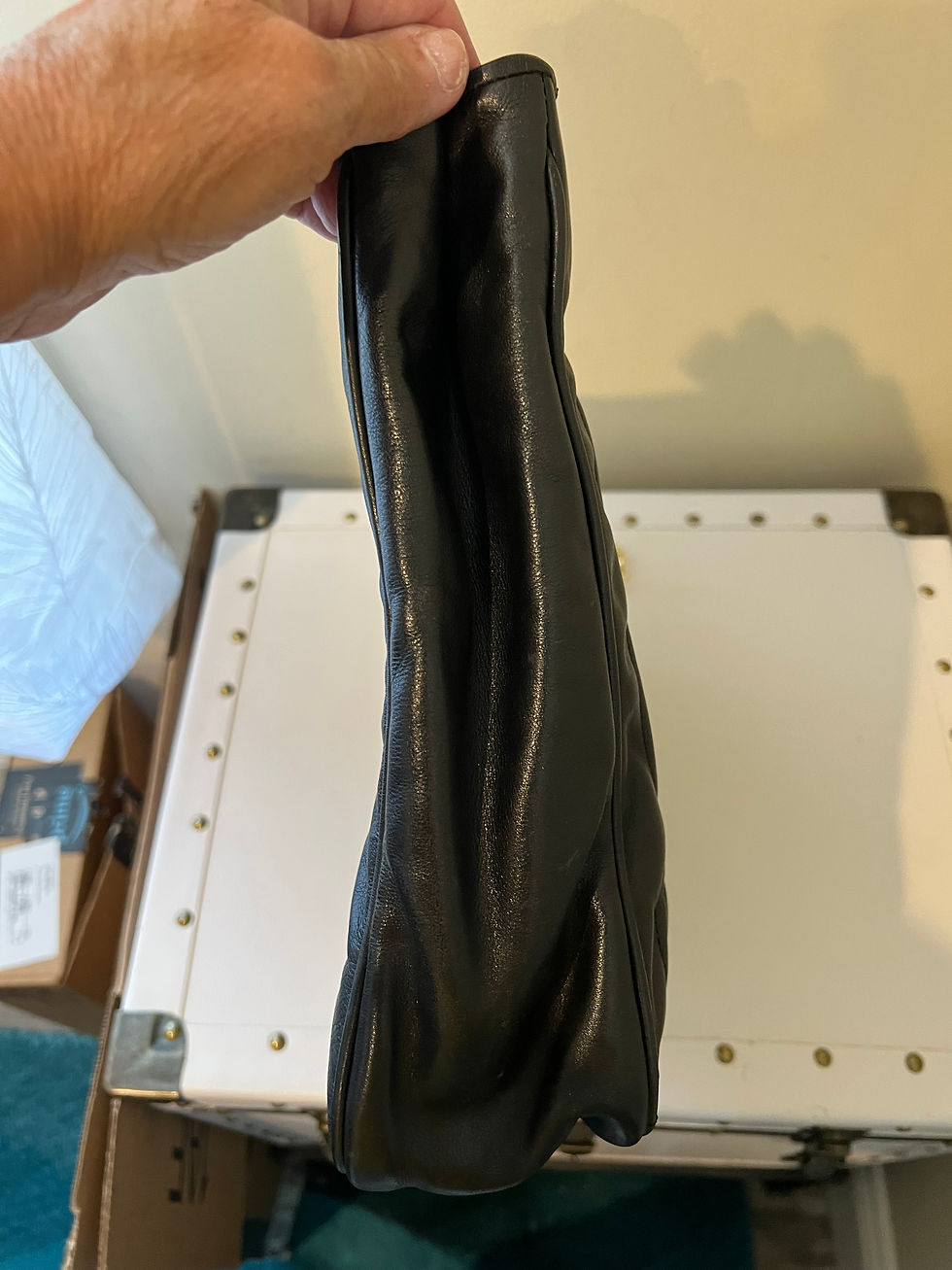 Thumbnail: FendiLeather Twisted StitchTote