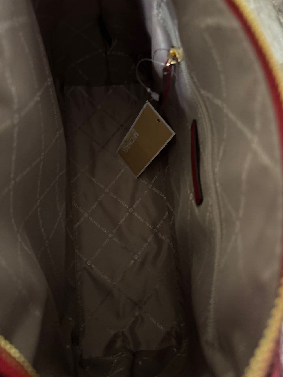 Thumbnail: Michael Kors Mercer Red Leather Satchel