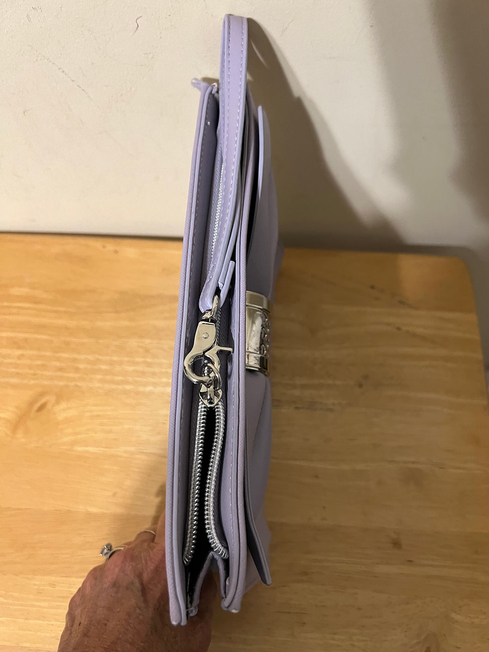 Thumbnail: Betsey Johnson Lavender Wristlet