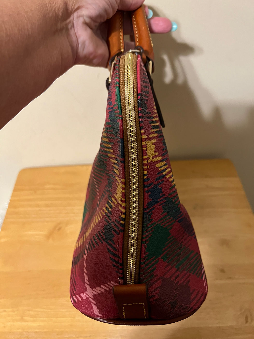 Thumbnail: Dooney & Bourke Plaid Dome Handbag