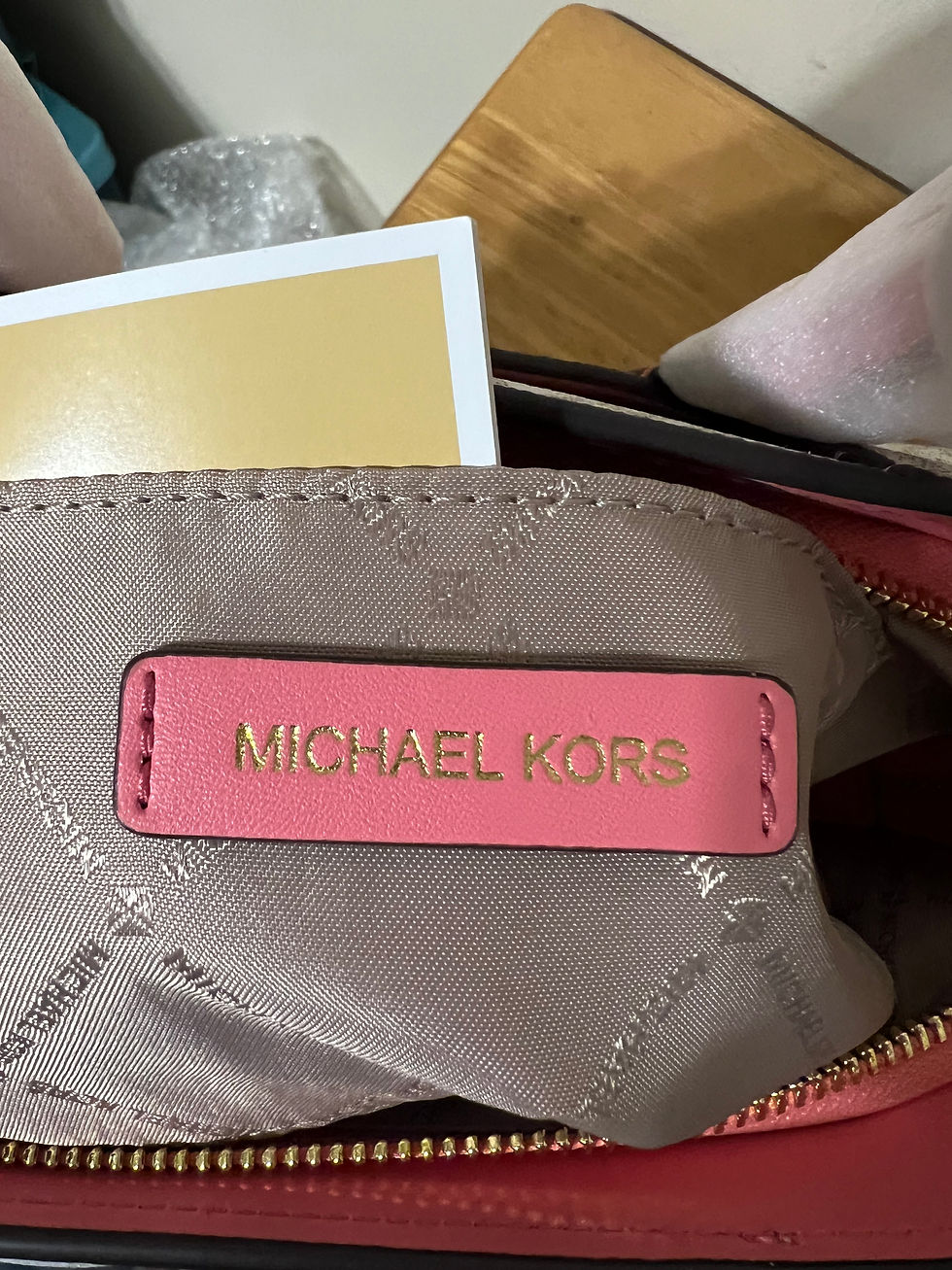 Thumbnail: Michae Kors Tea Rose Satchel