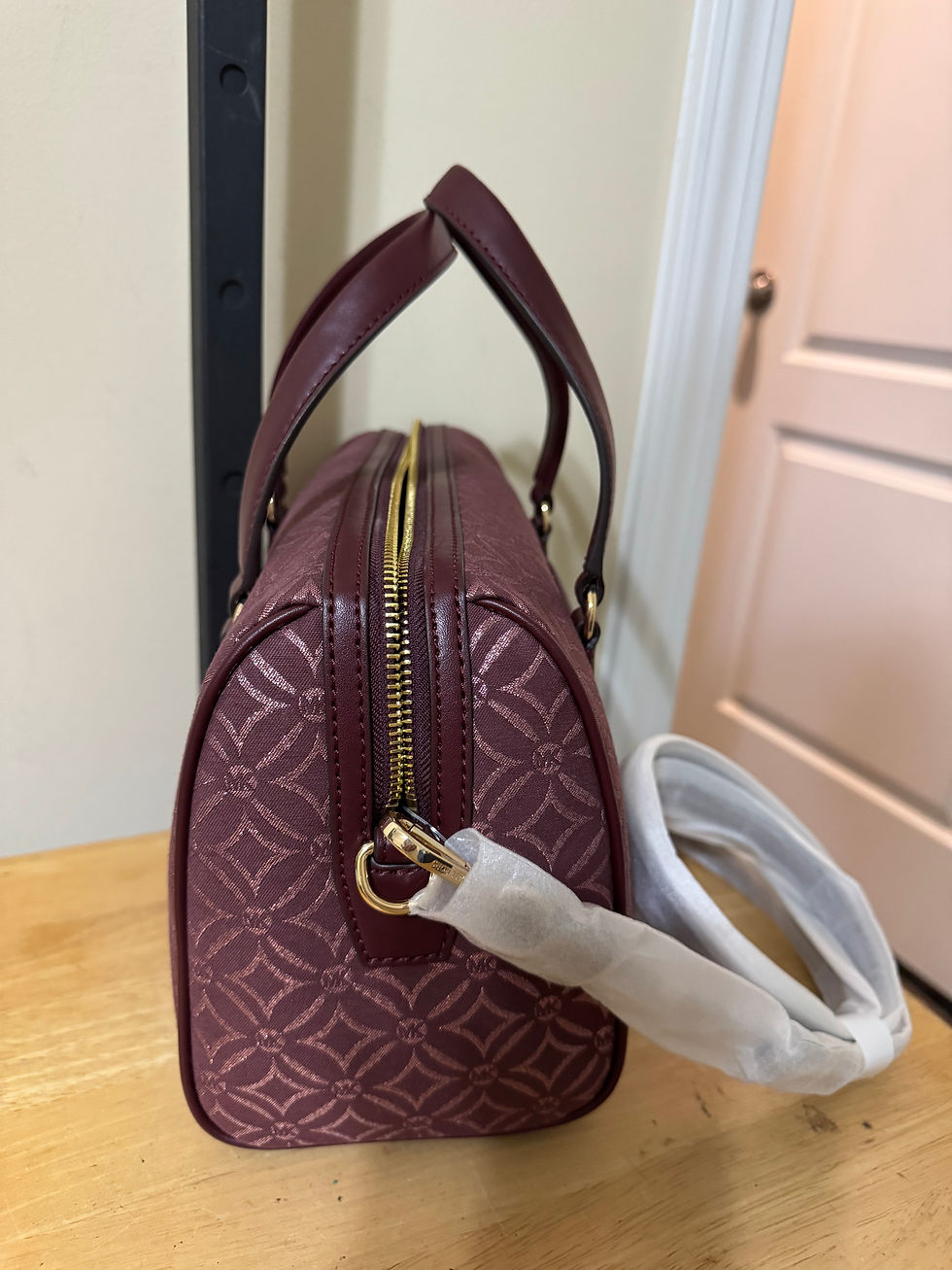 Thumbnail: Michael Kors Oxblood Medium Duffle w/Umbrella