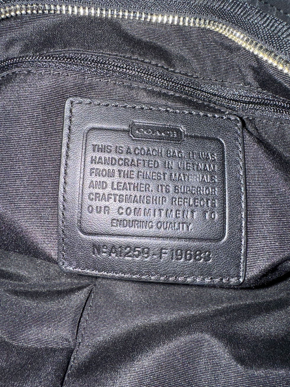 Thumbnail: Coach Black Canvas and Leather Crossbody