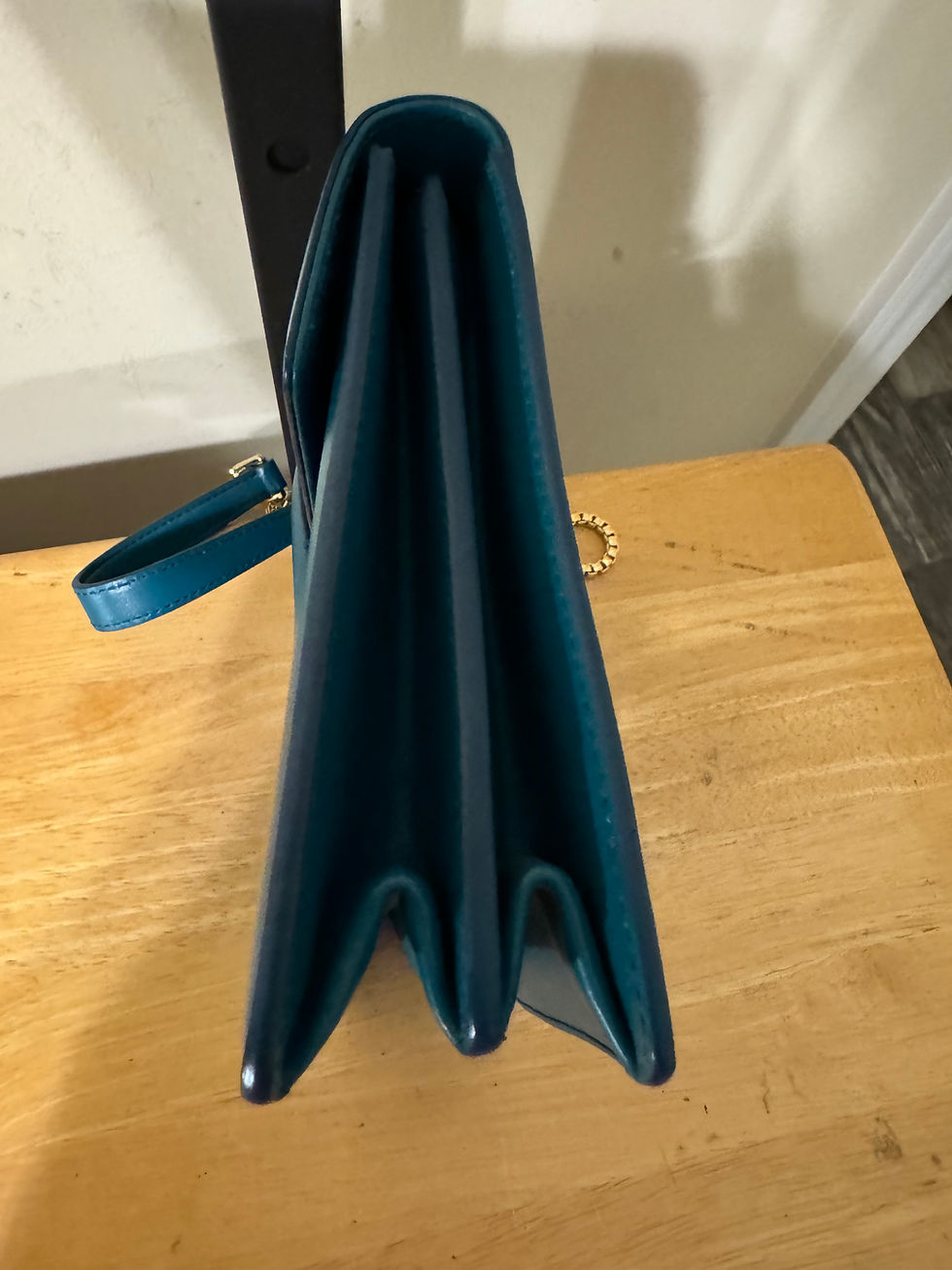 Thumbnail: Salvatore Ferragamo Thalia Teal Leather Crossbody