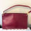 Thumbnail: Dior Burgundy Leather Shoulder Bag