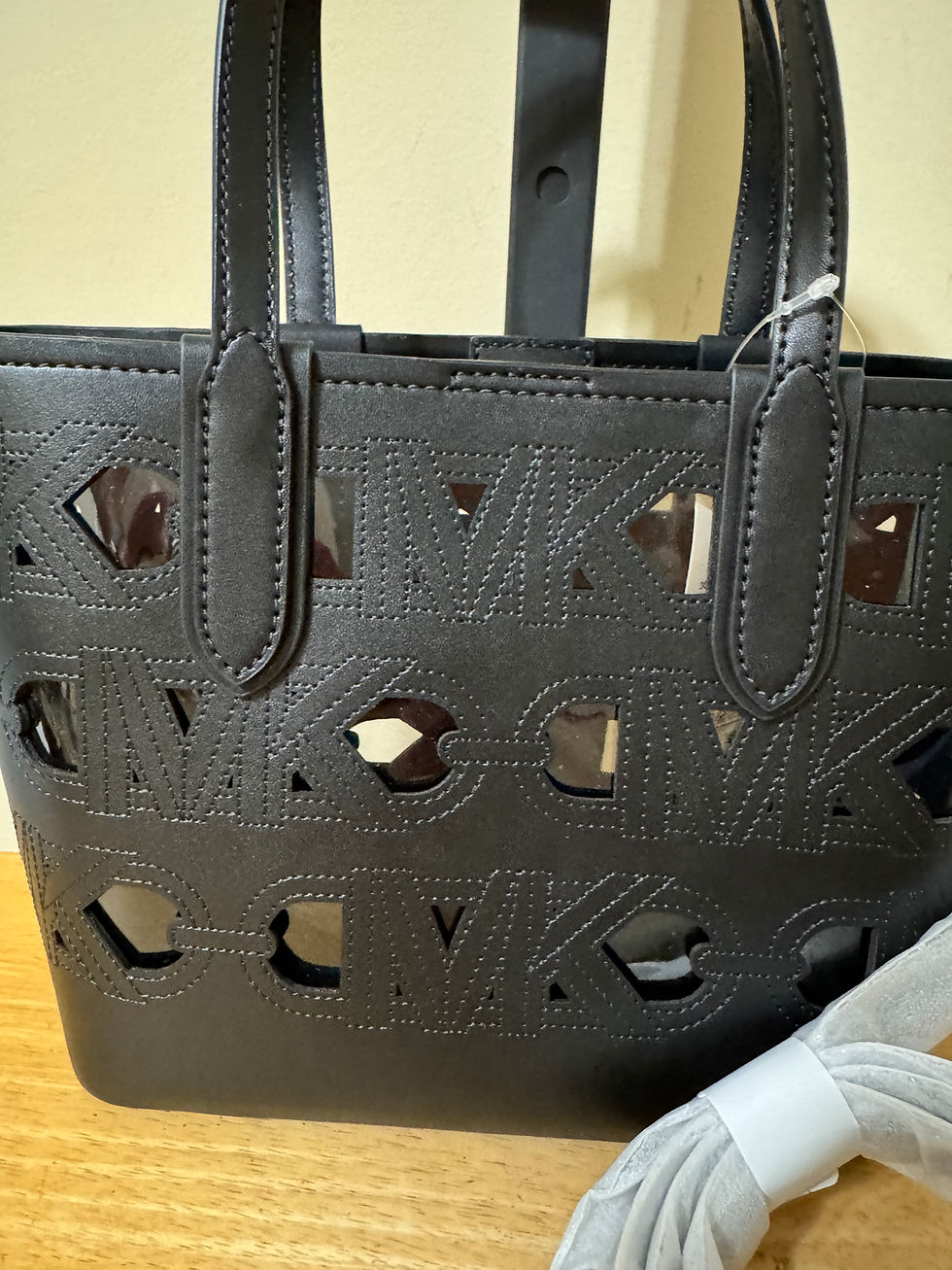 Thumbnail: Michael Kors Black Cut Out Tote