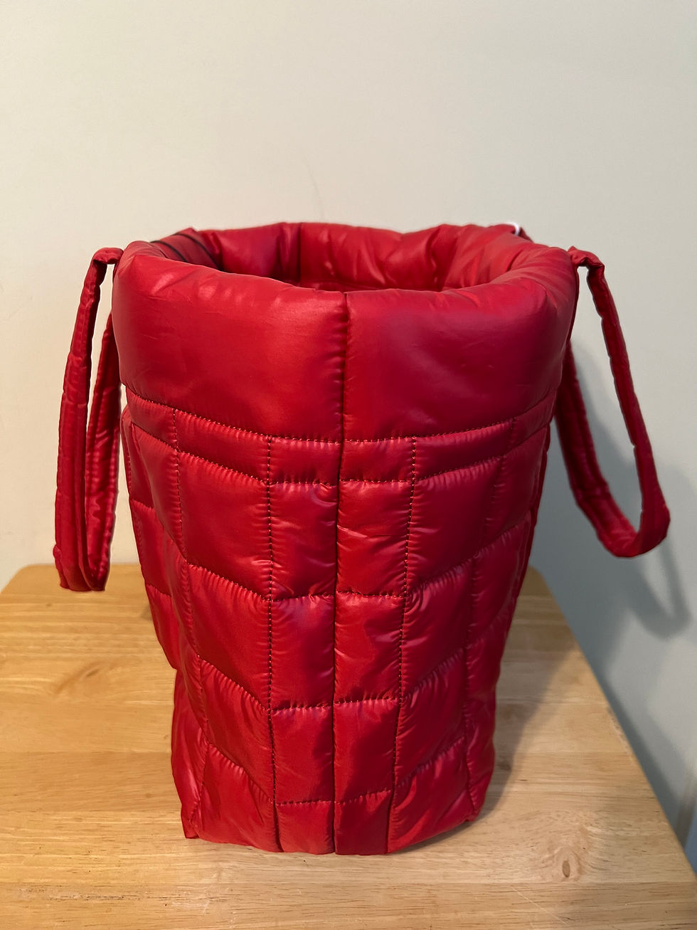 Thumbnail: Michael Kors Stirling Red Puffer Tote