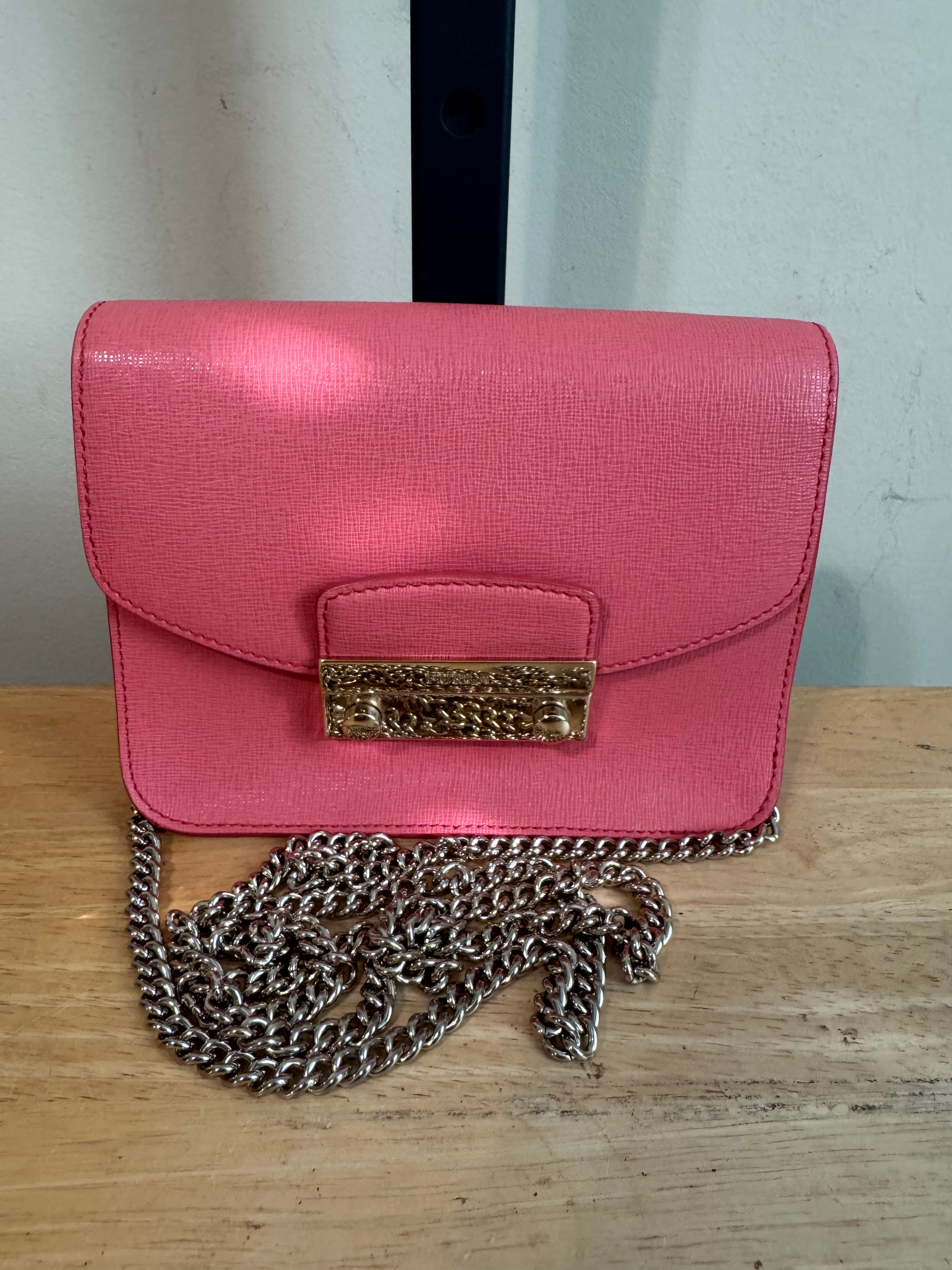 Furla Metropolis Bright Pink Mini Crossbody