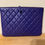 Thumbnail: Chanel Purple Lambskin Quilted Clutch