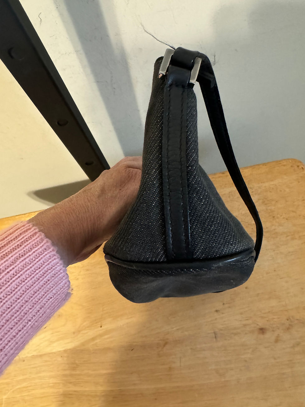 Thumbnail: Gucci Black Denim Boat Pochette