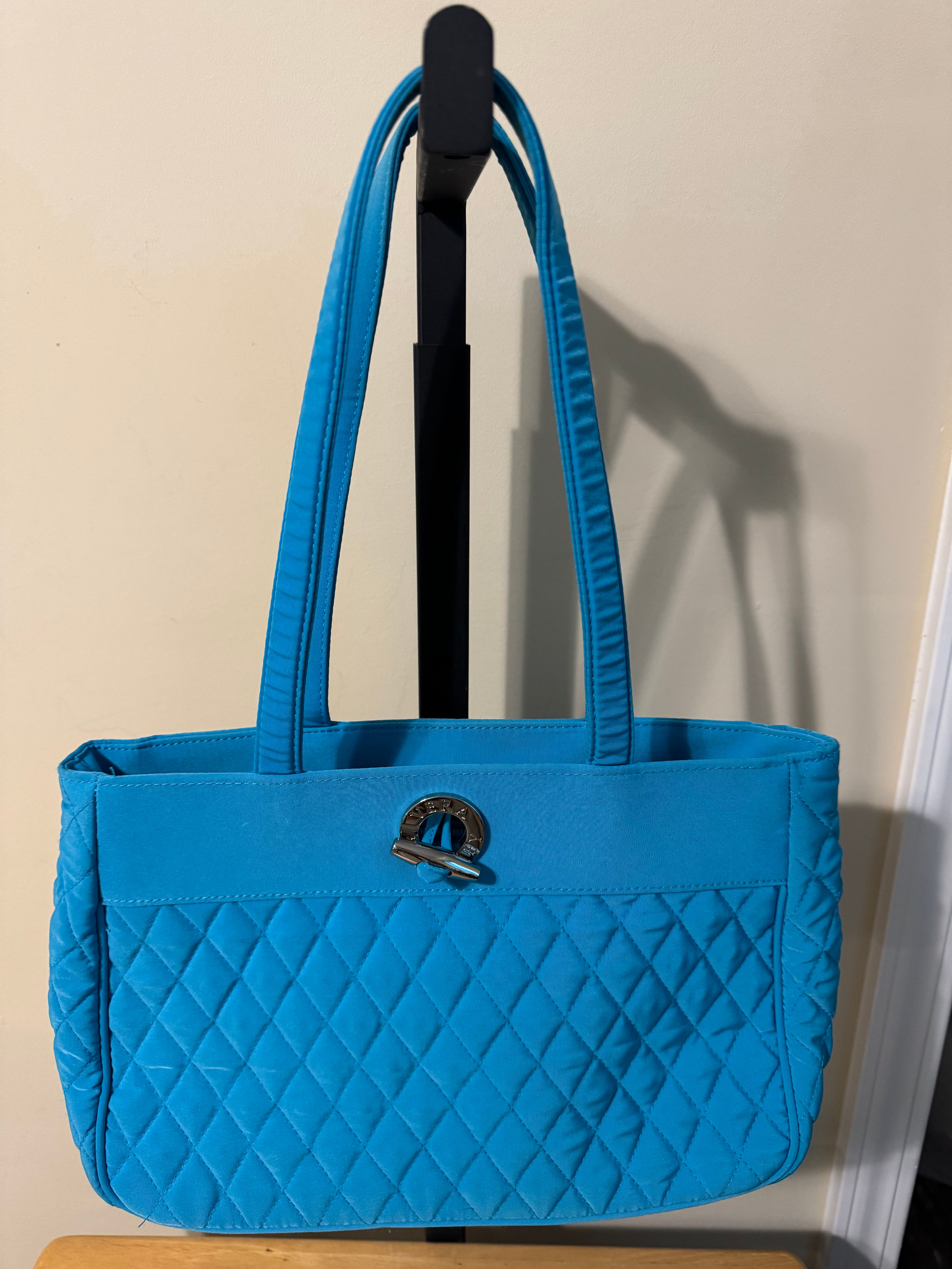 Vera BradleyQuilted Turquoise Tote