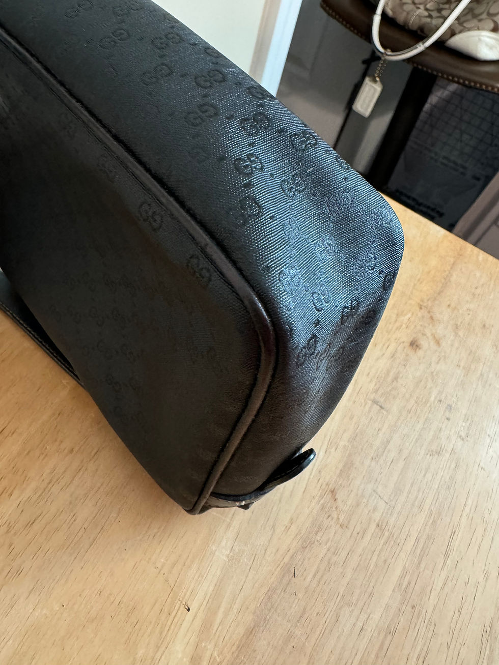 Thumbnail: Gucci Black Coated Canvas Camera Bag