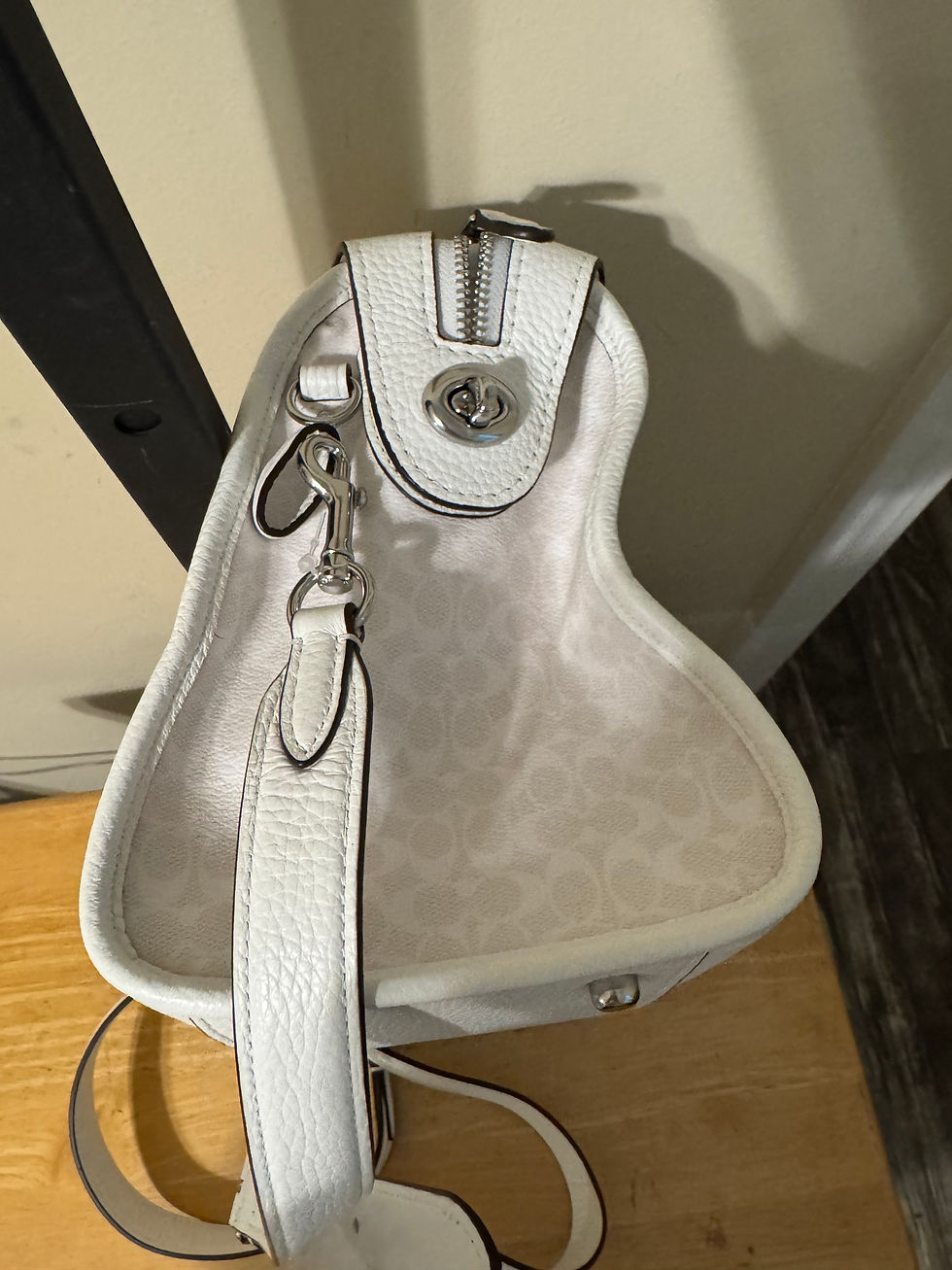 Thumbnail: Coach Glacier White 2-Way Satchel