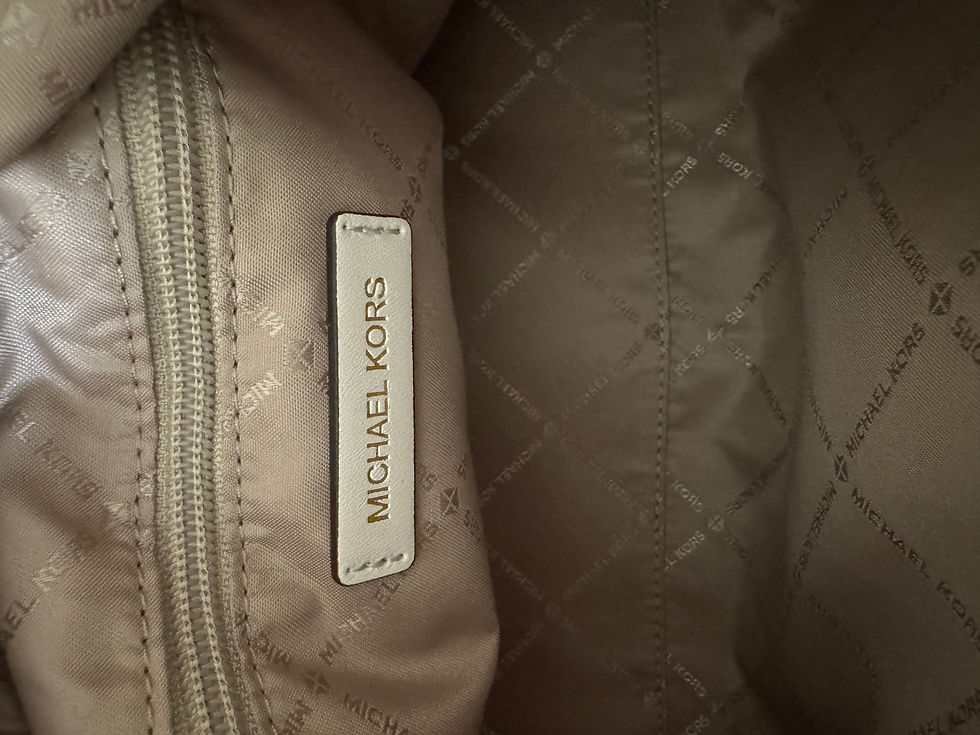 Thumbnail: Michael Kors Ivory/Gold Medium Duffle w/Umbrella