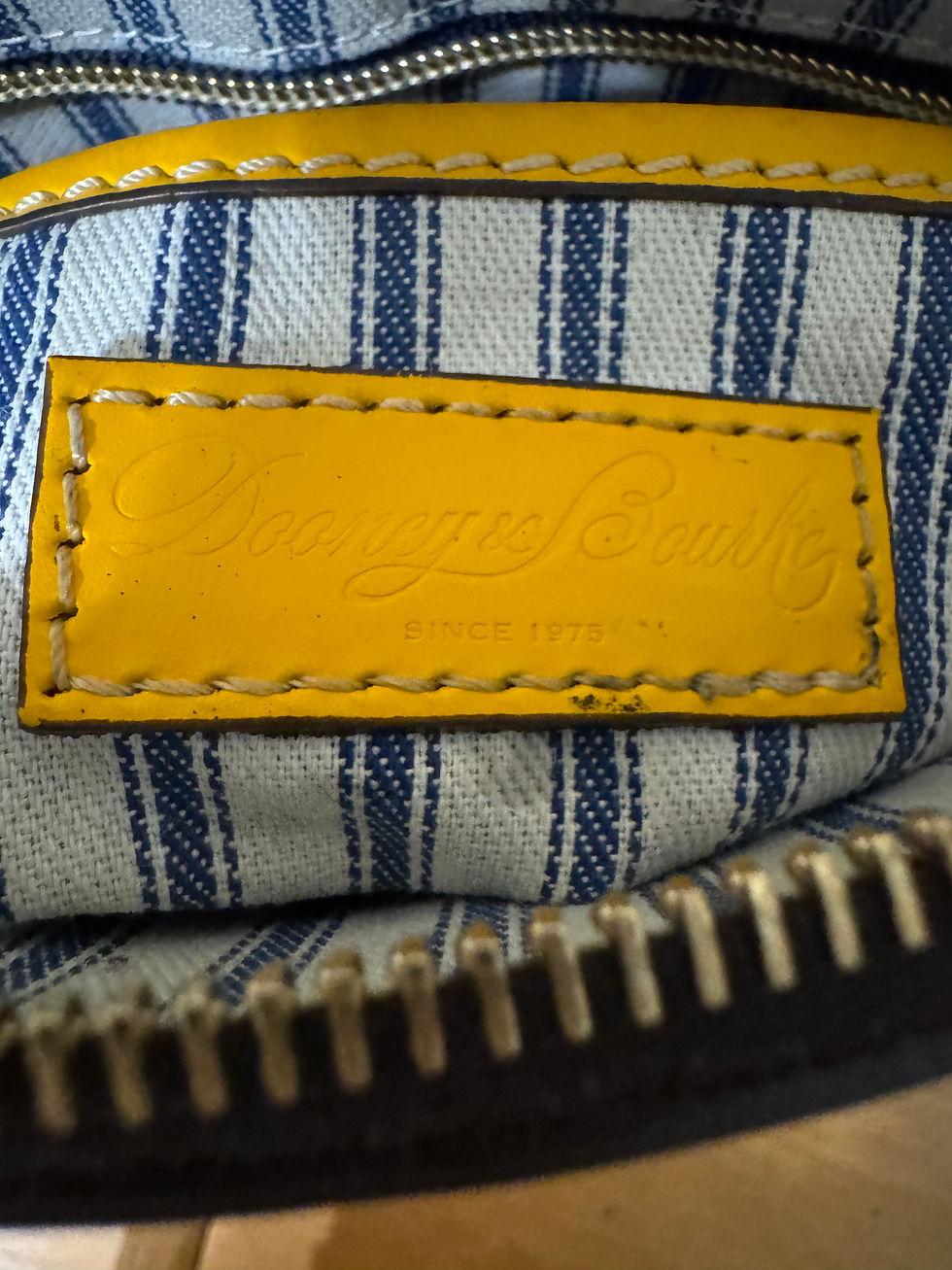 Thumbnail: Dooney & Bourke Yellow Leather Satchel