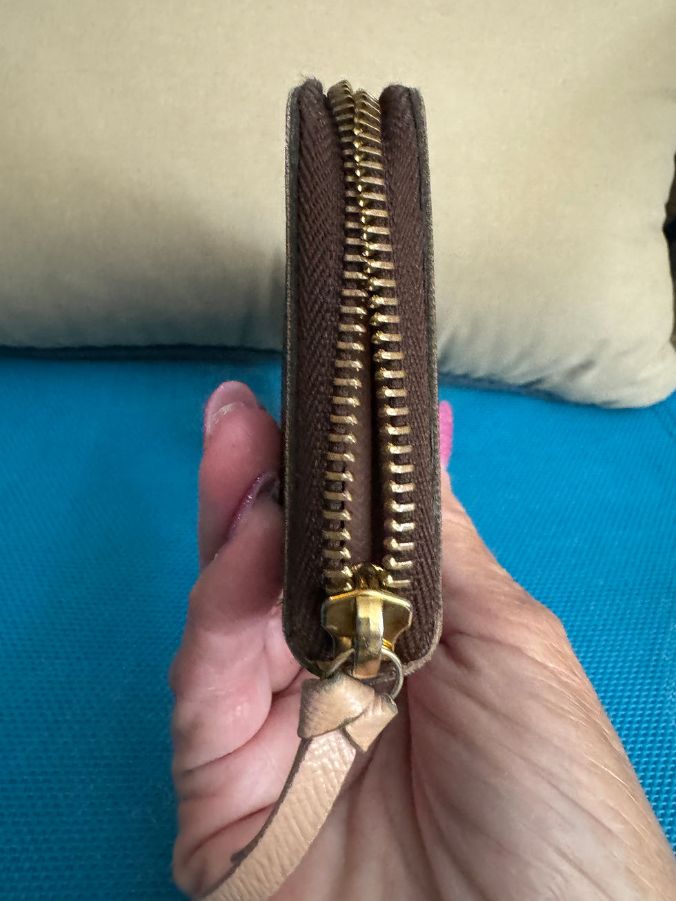 Thumbnail: Louis Vuiitton Clemence Pink Zip Wallet