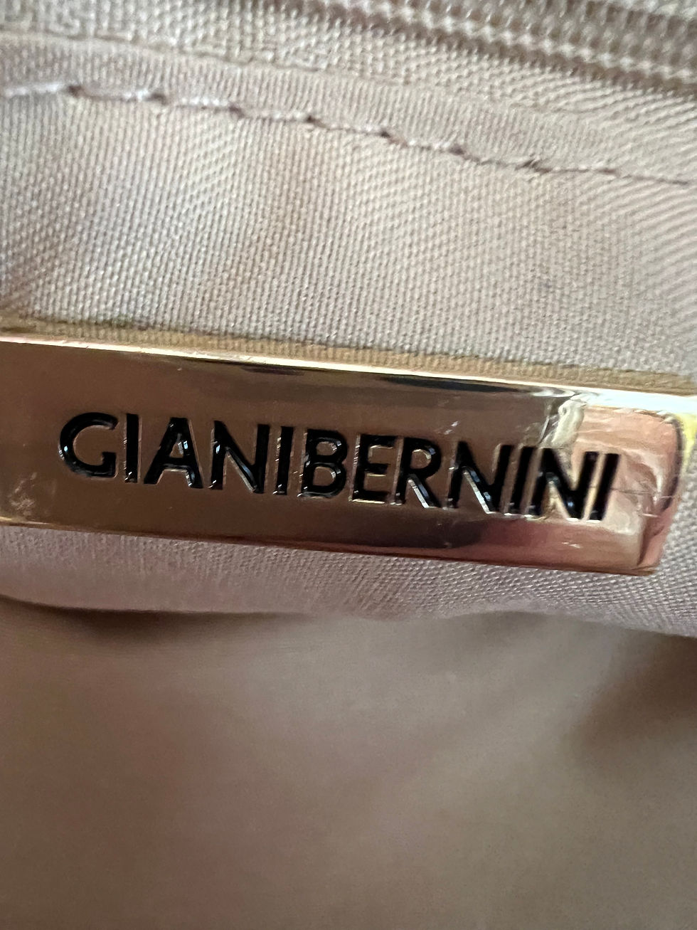 Thumbnail: Giani Bernini Pink Logo Embossed Tote