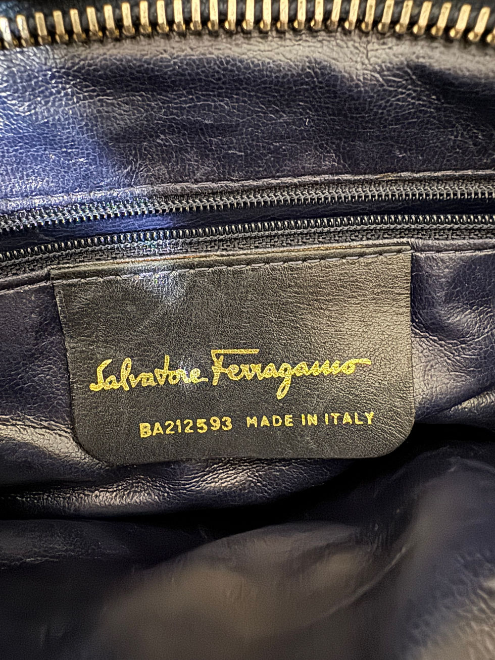 Thumbnail: Salvatore Ferragamo Black Leather Crossbody