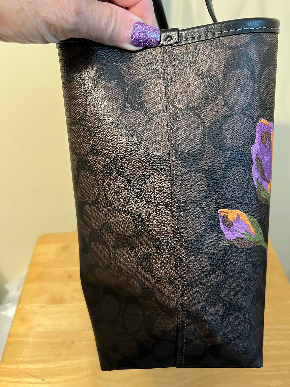 Thumbnail: Coach Signature Floral Tote