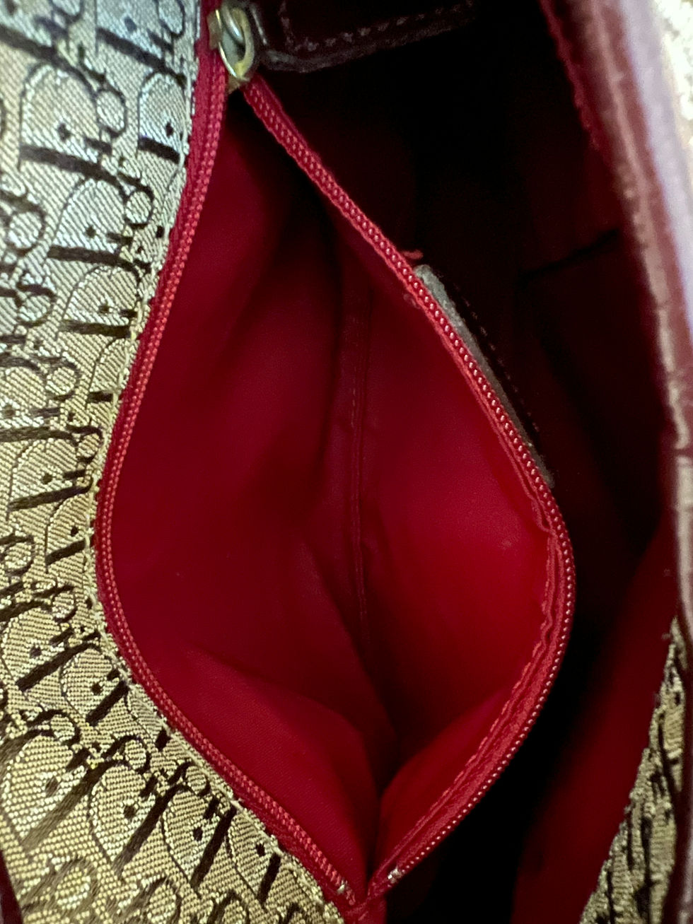 Thumbnail: Dior Trotter Canvas Shoulder Bag