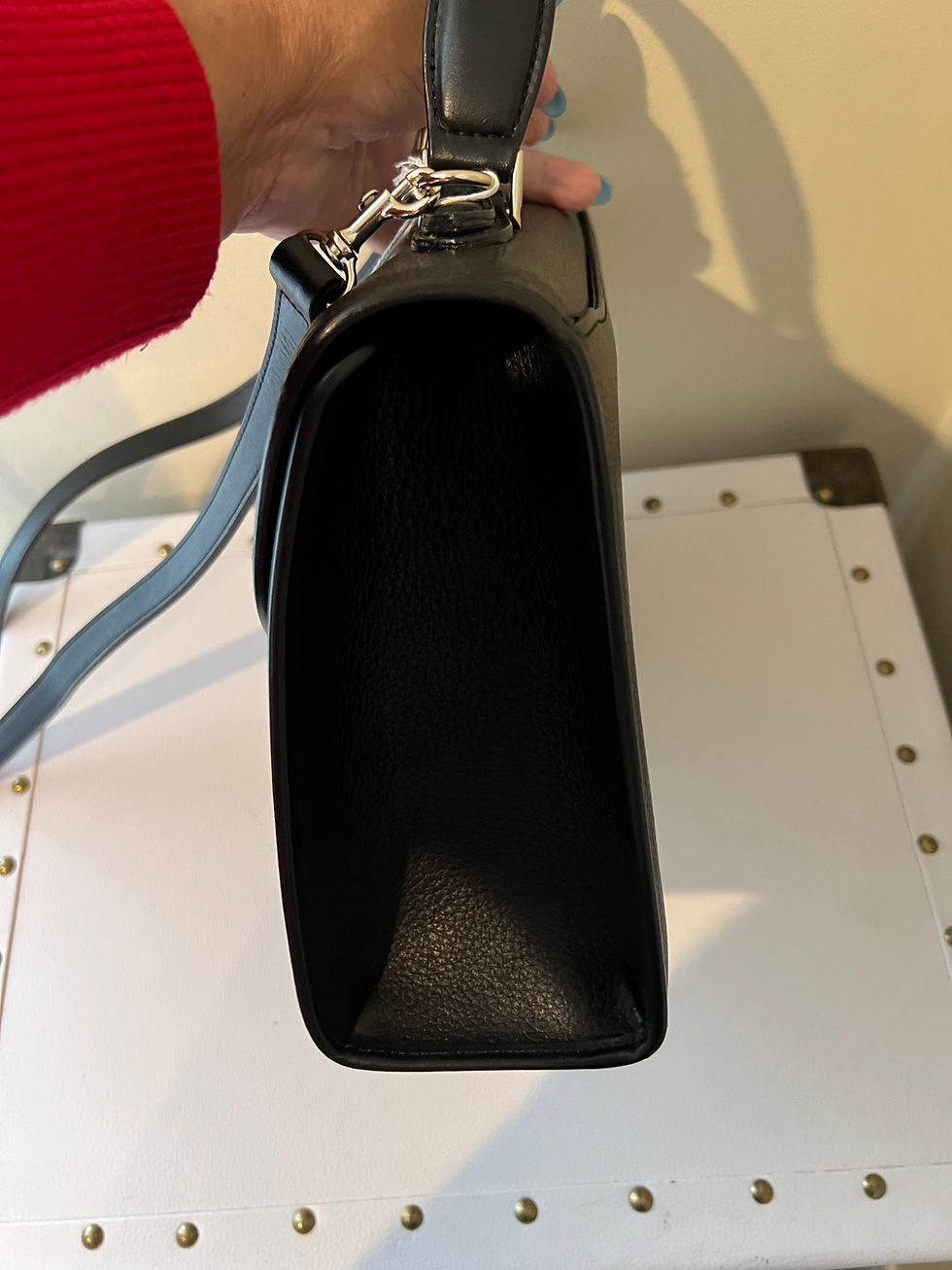 Thumbnail: Burberry Black Leather Satchel