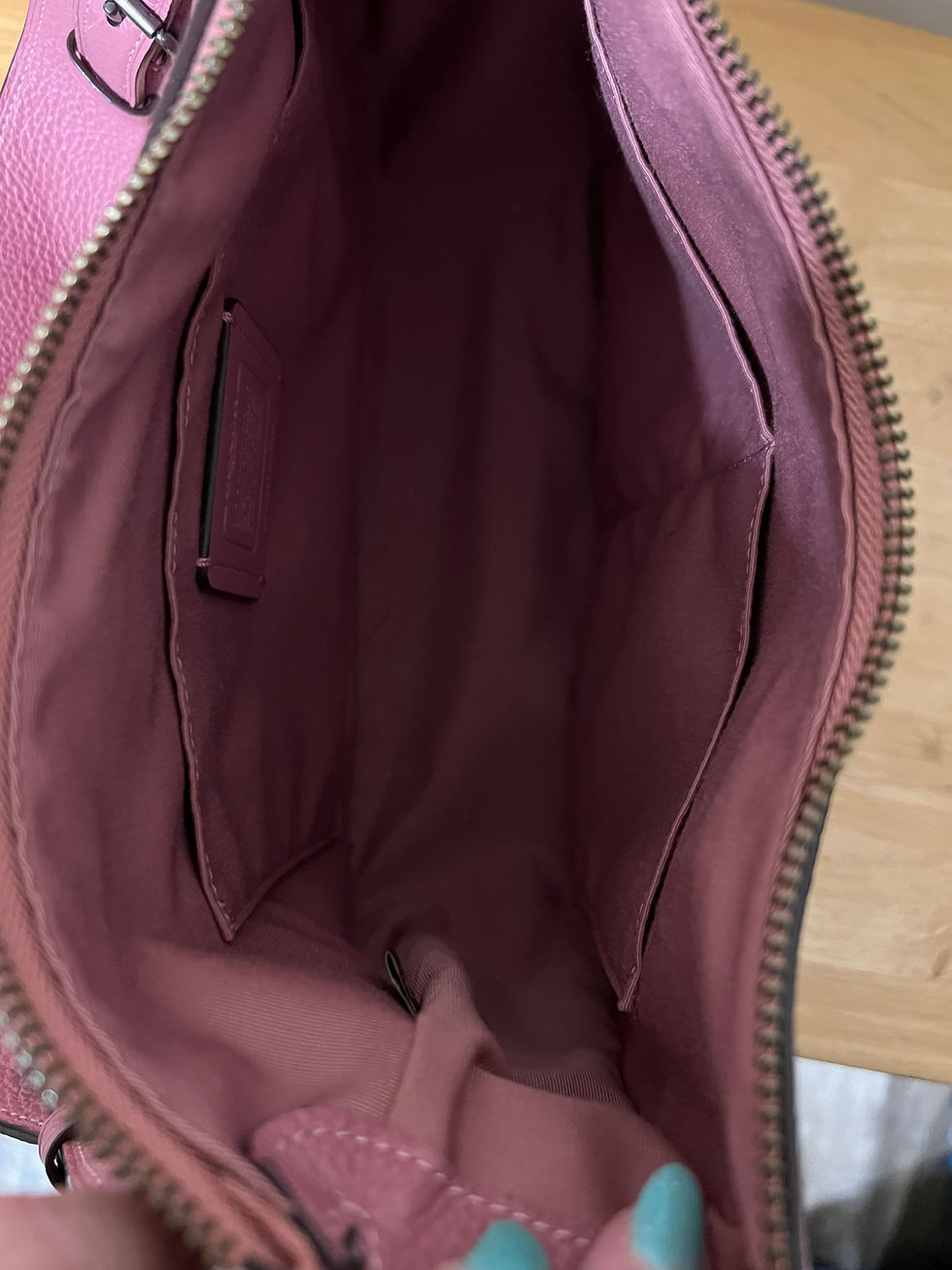 Thumbnail: Coach Pink Pepple Leather Satchel